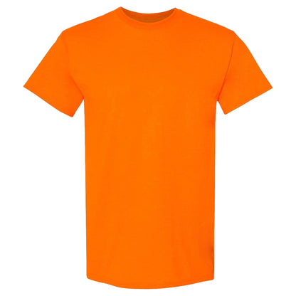 Safety Orange - Front - Gildan Heavy Cotton T-Shirt