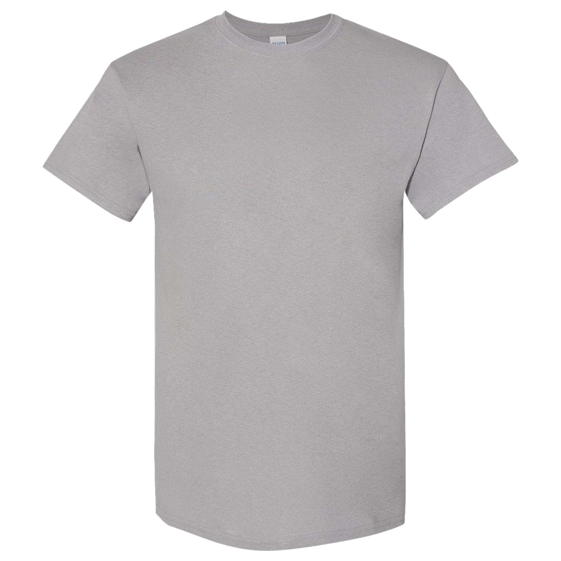 Gravel - Front - Gildan Heavy Cotton T-Shirt