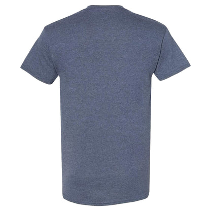 Heather Navy - Back - Gildan Heavy Cotton T-Shirt