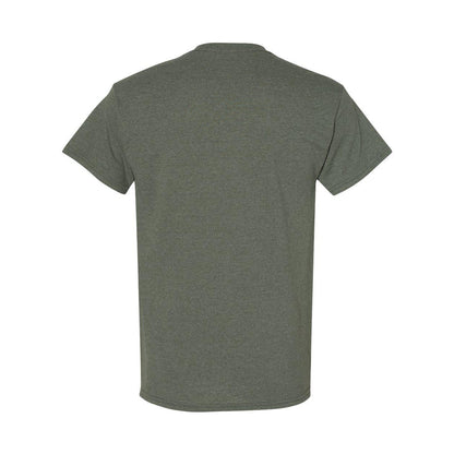 Heather Military Green - Back - Gildan Heavy Cotton T-Shirt