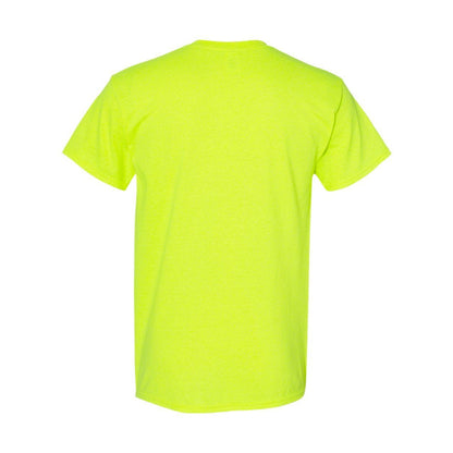 Safety Green - Back - Gildan Heavy Cotton T-Shirt