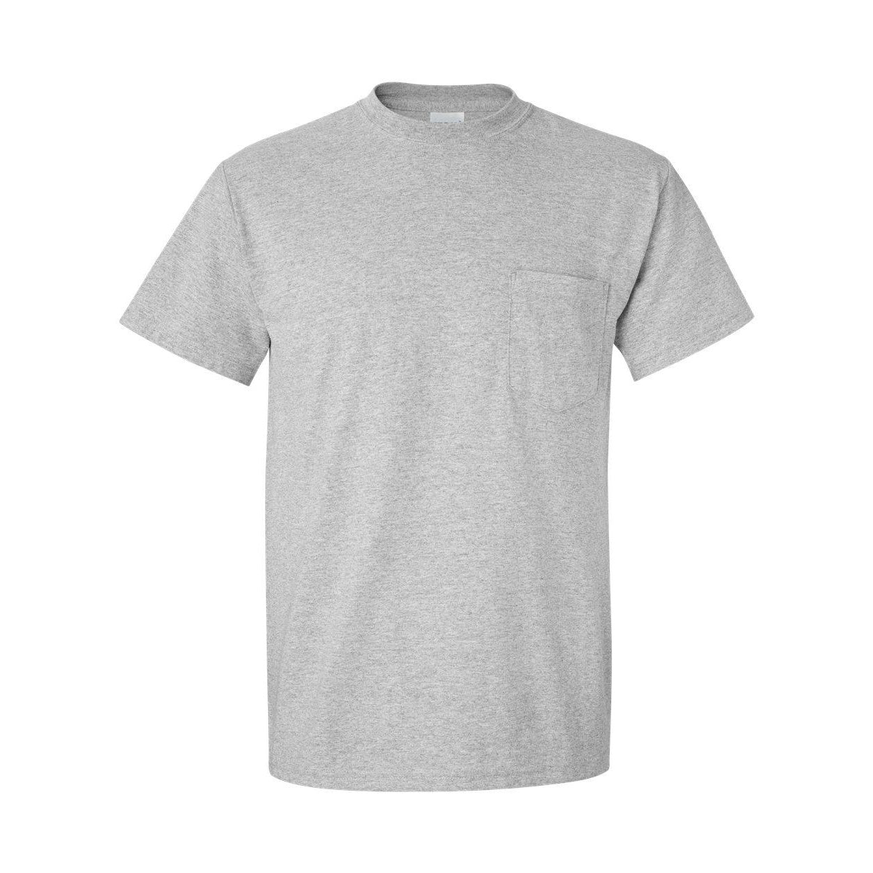 Sport Grey - Front - Gildan DryBlend Pocket T-Shirt