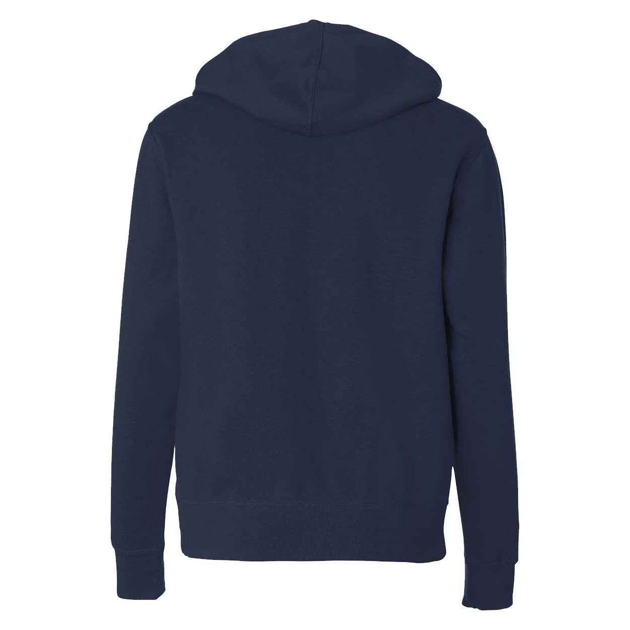 Classic Navy - Back - Independent Trading Co. Lightweight Full-Zip Hooded Sweatshirt