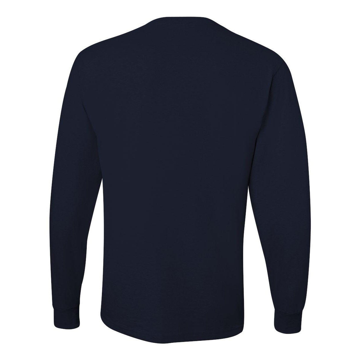Black - Back - JERZEES Dri-Power Long Sleeve 50-50 T-Shirt