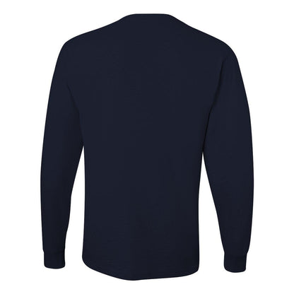 Black - Back - JERZEES Dri-Power Long Sleeve 50-50 T-Shirt