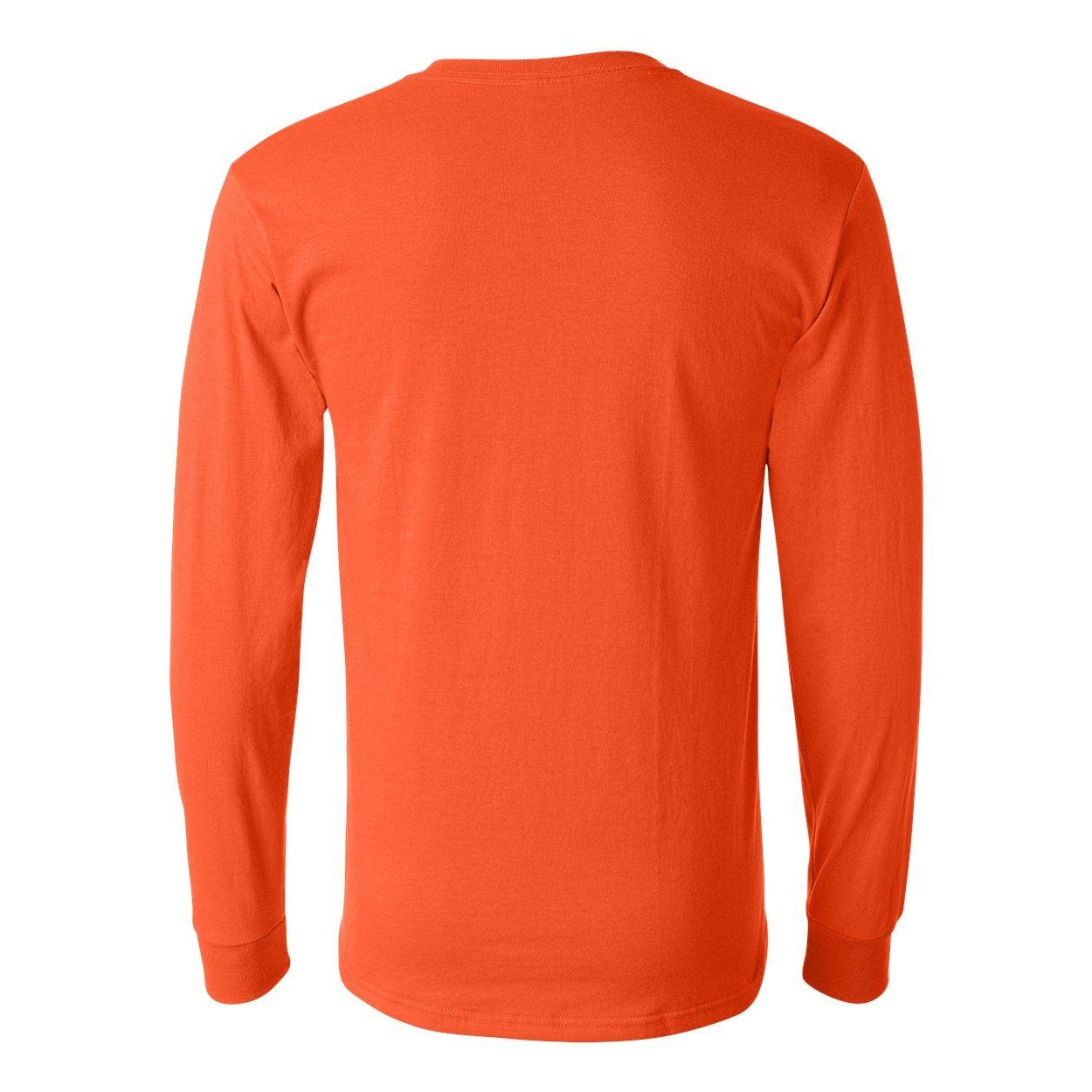 Burnt Orange - Back - JERZEES Dri-Power Long Sleeve 50-50 T-Shirt