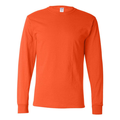 Burnt Orange - Front - JERZEES Dri-Power Long Sleeve 50-50 T-Shirt