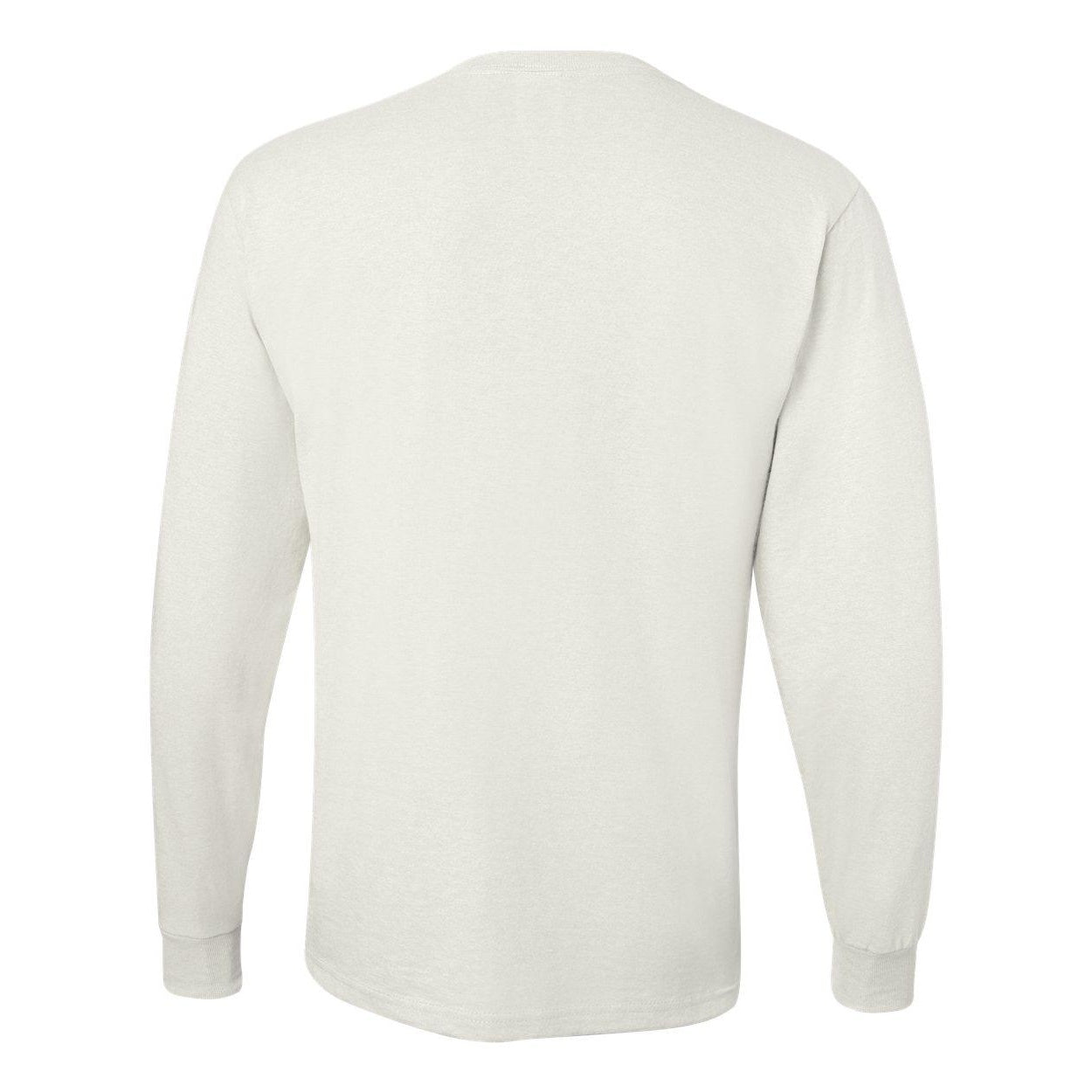 White - Back - JERZEES Dri-Power Long Sleeve 50-50 T-Shirt