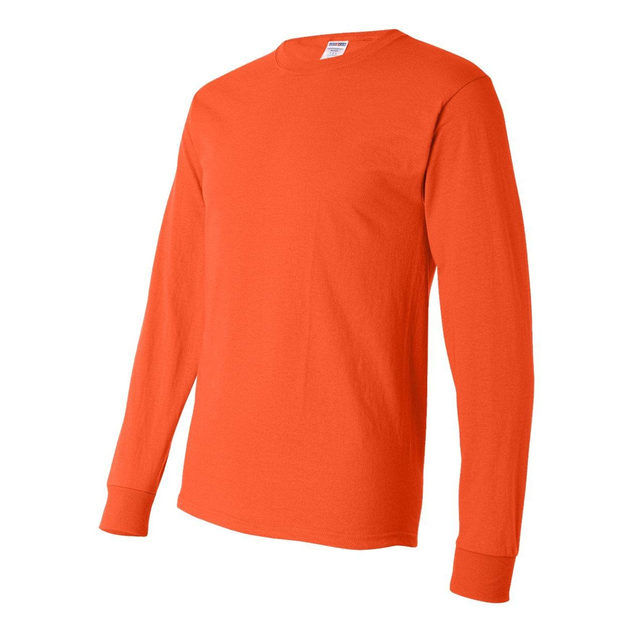 Burnt Orange - Side - JERZEES Dri-Power Long Sleeve 50-50 T-Shirt