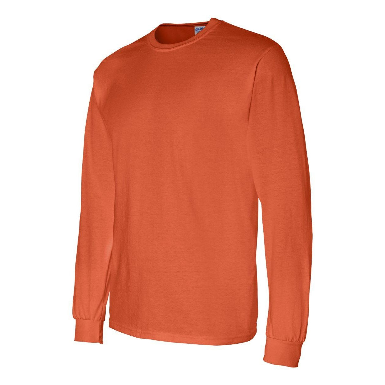 Orange - Side - Gildan DryBlend 50-50 Long Sleeve T-Shirt