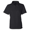 Black - Front - Sierra Pacific Women's Moisture Free Mesh Polo