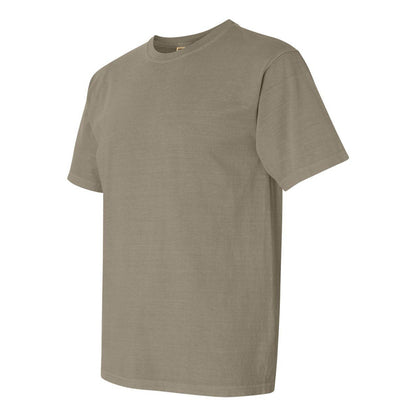 Khaki - Side - Comfort Colors Garment-Dyed Heavyweight T-Shirt