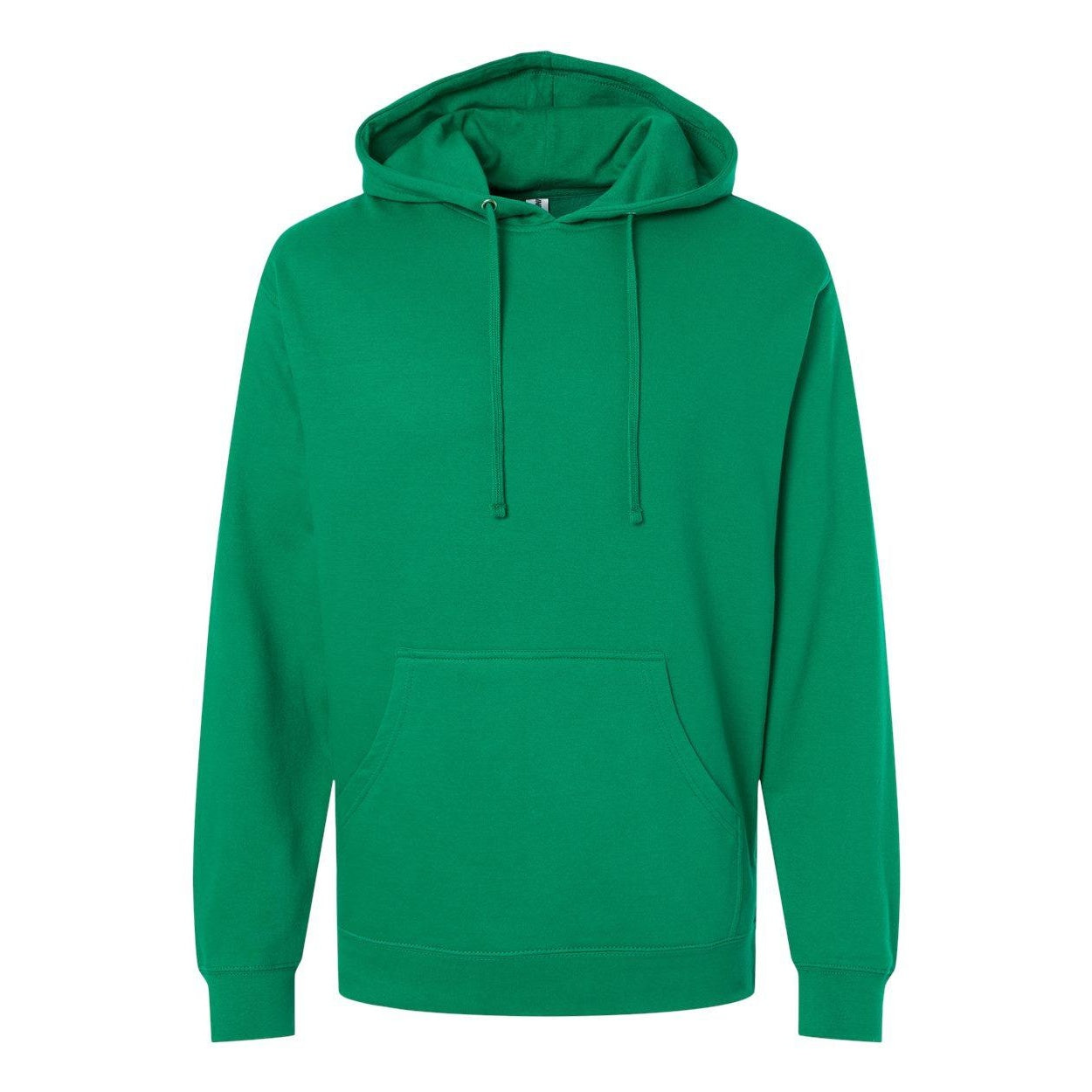 Kelly Green - Front - Independent Trading Co. Midweight Hooded Sweatshirt