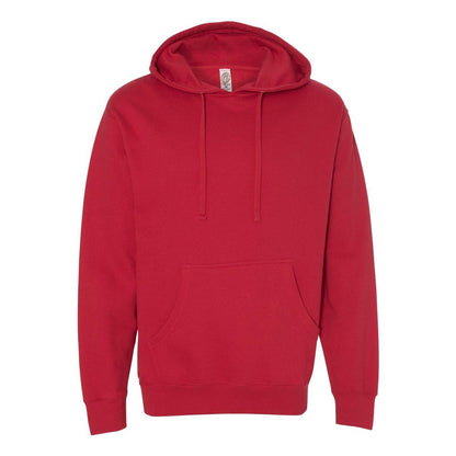 Red - Front - Independent Trading Co. Midweight Hooded Sweatshirt