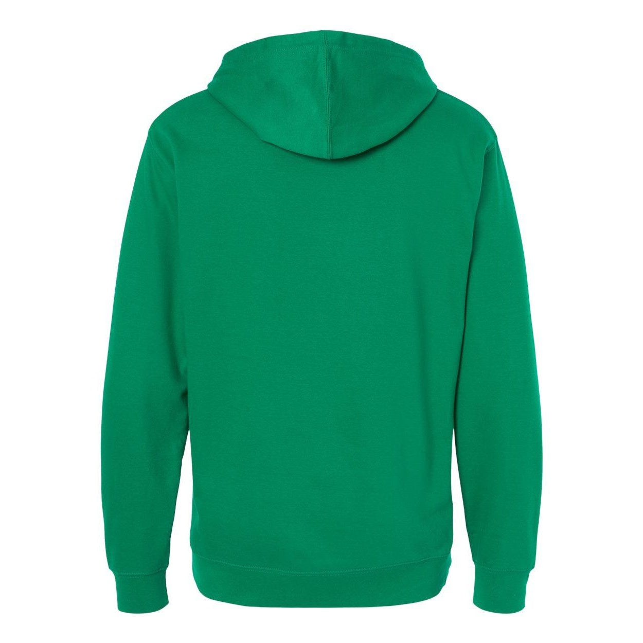 Kelly Green - Back - Independent Trading Co. Midweight Hooded Sweatshirt