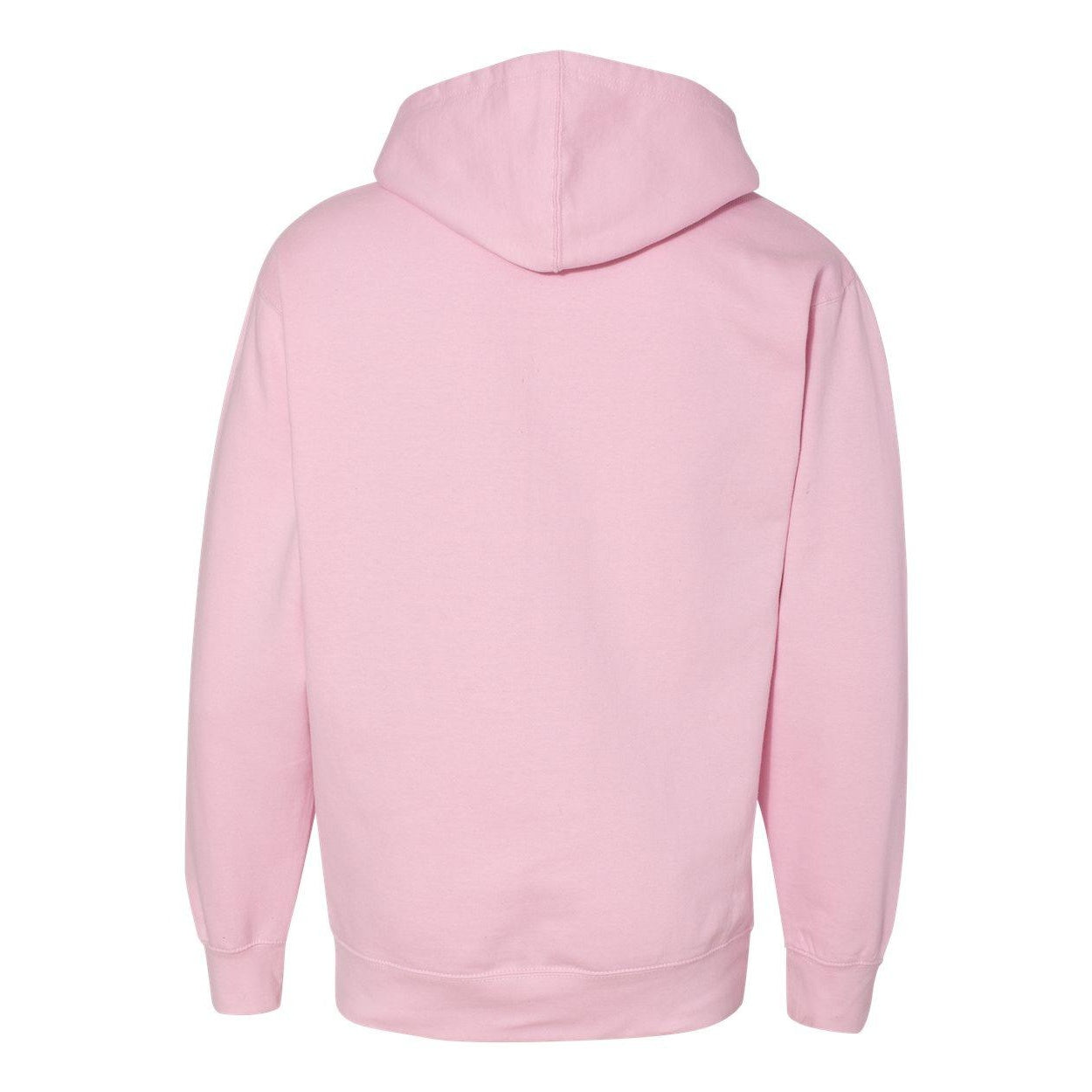 Light Pink - Back - Independent Trading Co. Midweight Hooded Sweatshirt
