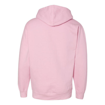 Light Pink - Back - Independent Trading Co. Midweight Hooded Sweatshirt