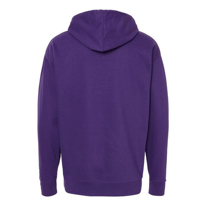 Purple - Back - Independent Trading Co. Midweight Hooded Sweatshirt
