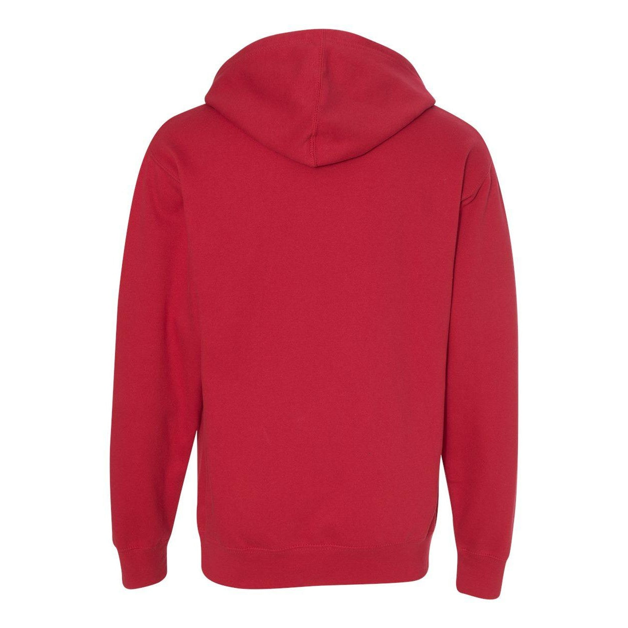 Red - Back - Independent Trading Co. Midweight Hooded Sweatshirt