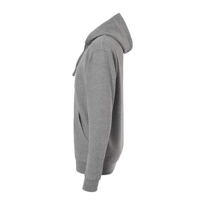 Gunmetal Heather - Side - Independent Trading Co. Midweight Full-Zip Hooded Sweatshirt
