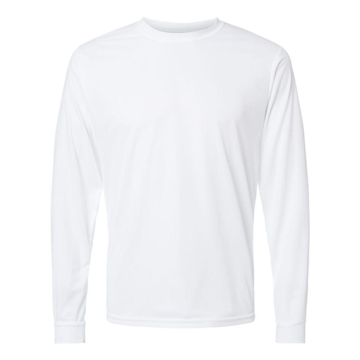 White - Front - Augusta Sportswear Performance Long Sleeve T-Shirt
