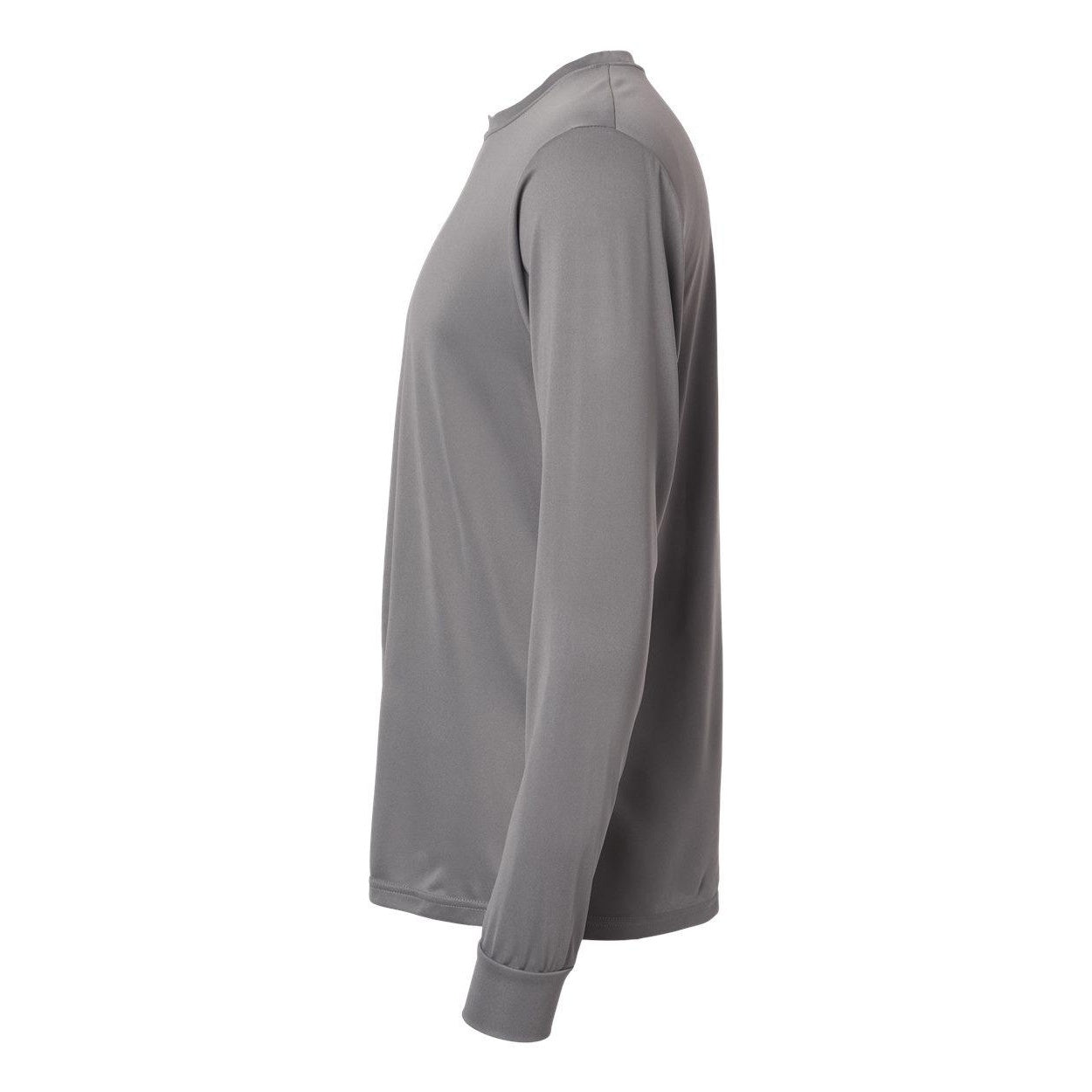 Graphite - Side - Augusta Sportswear Performance Long Sleeve T-Shirt