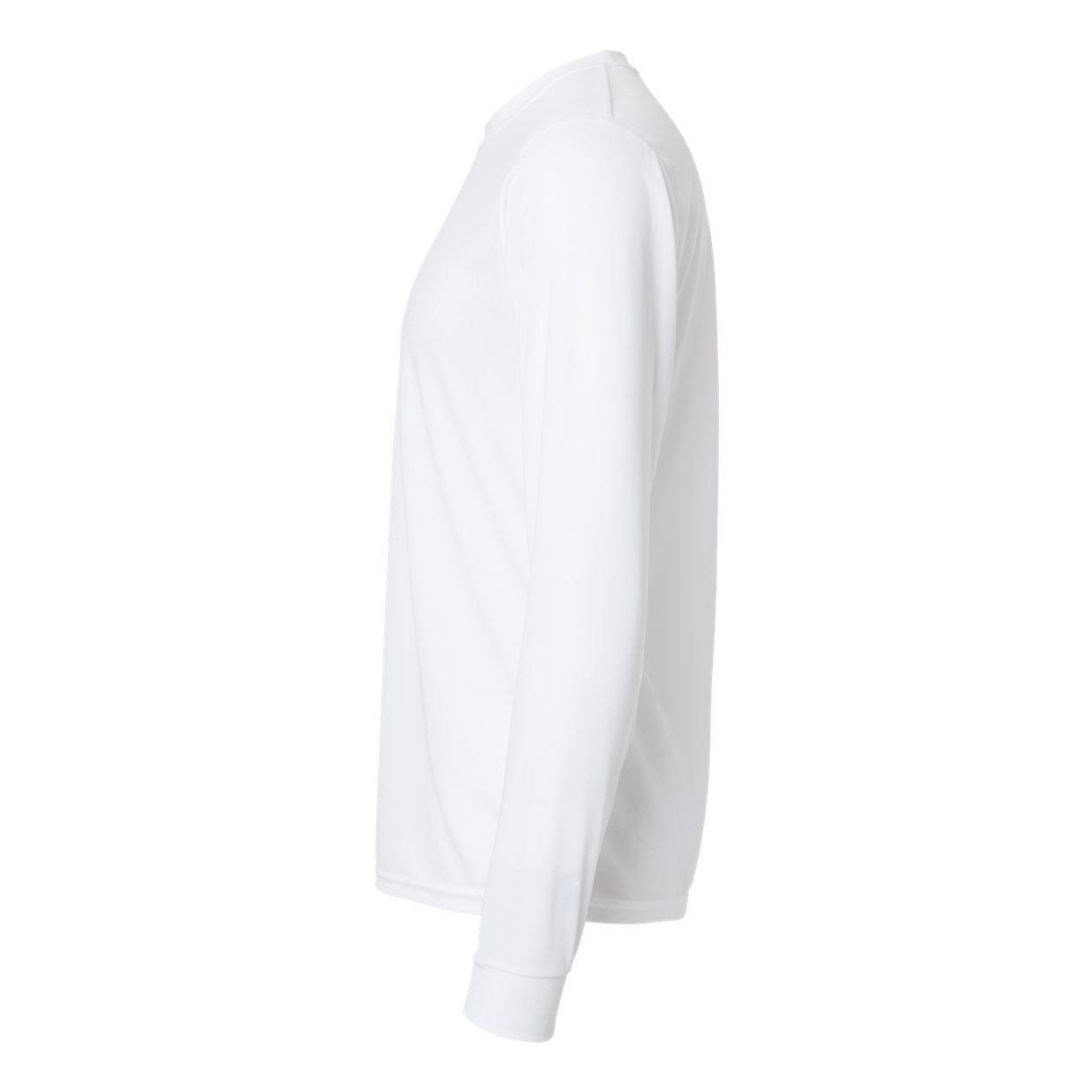 White - Side - Augusta Sportswear Performance Long Sleeve T-Shirt