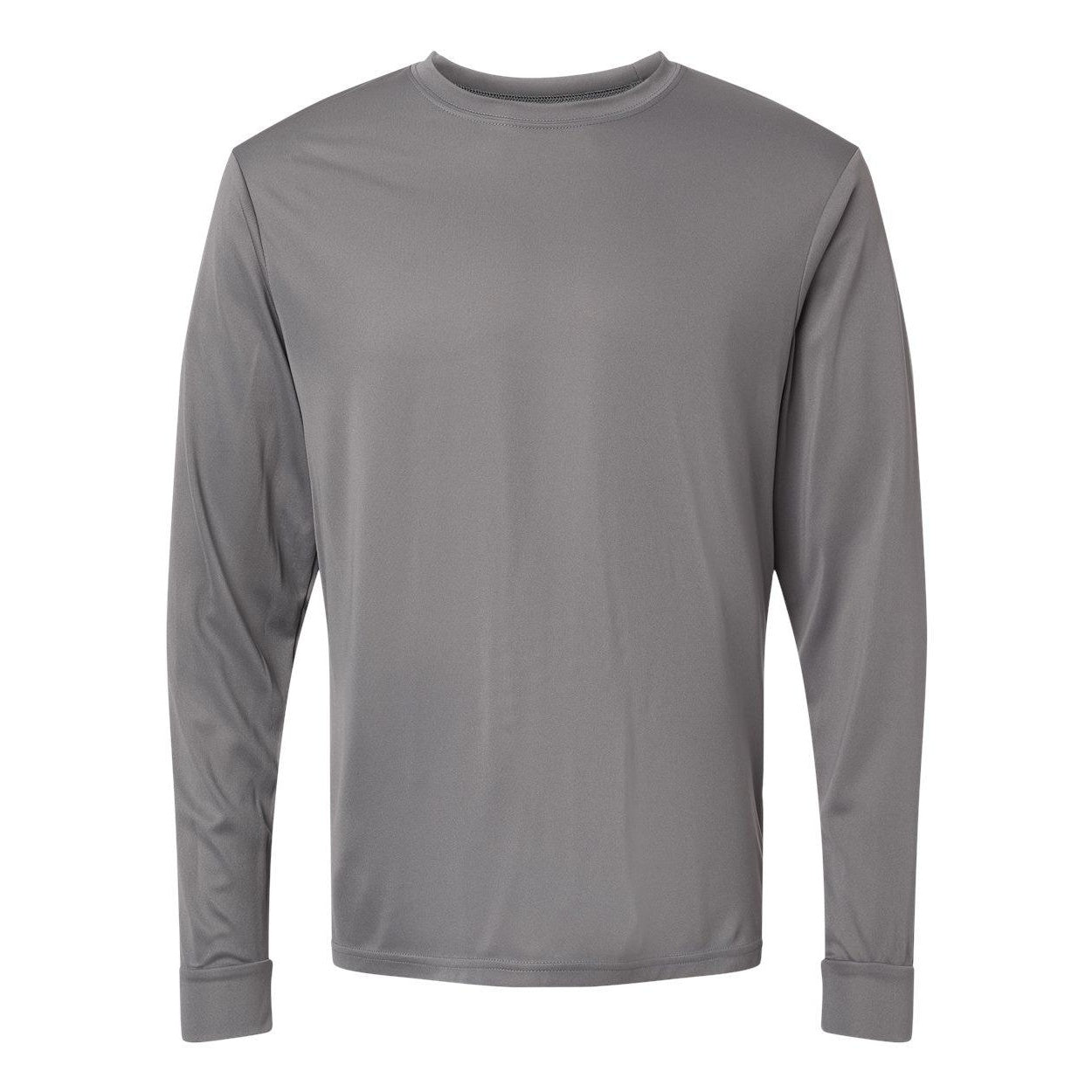 Graphite - Front - Augusta Sportswear Performance Long Sleeve T-Shirt