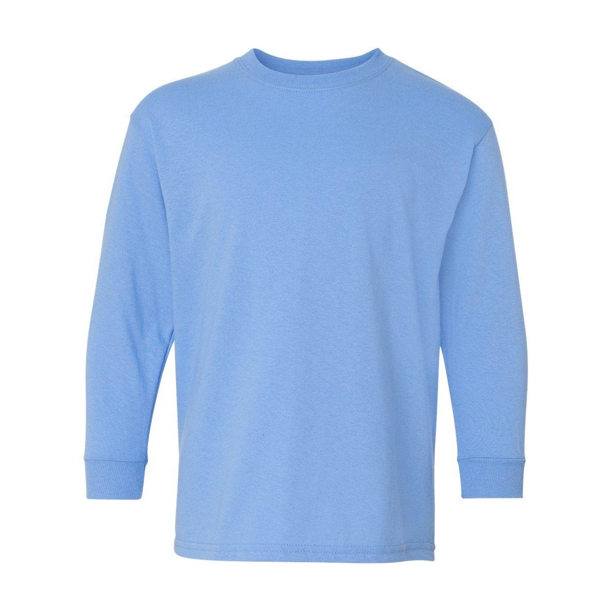 Carolina Blue - Front - Gildan Heavy Cotton Youth Long Sleeve T-Shirt
