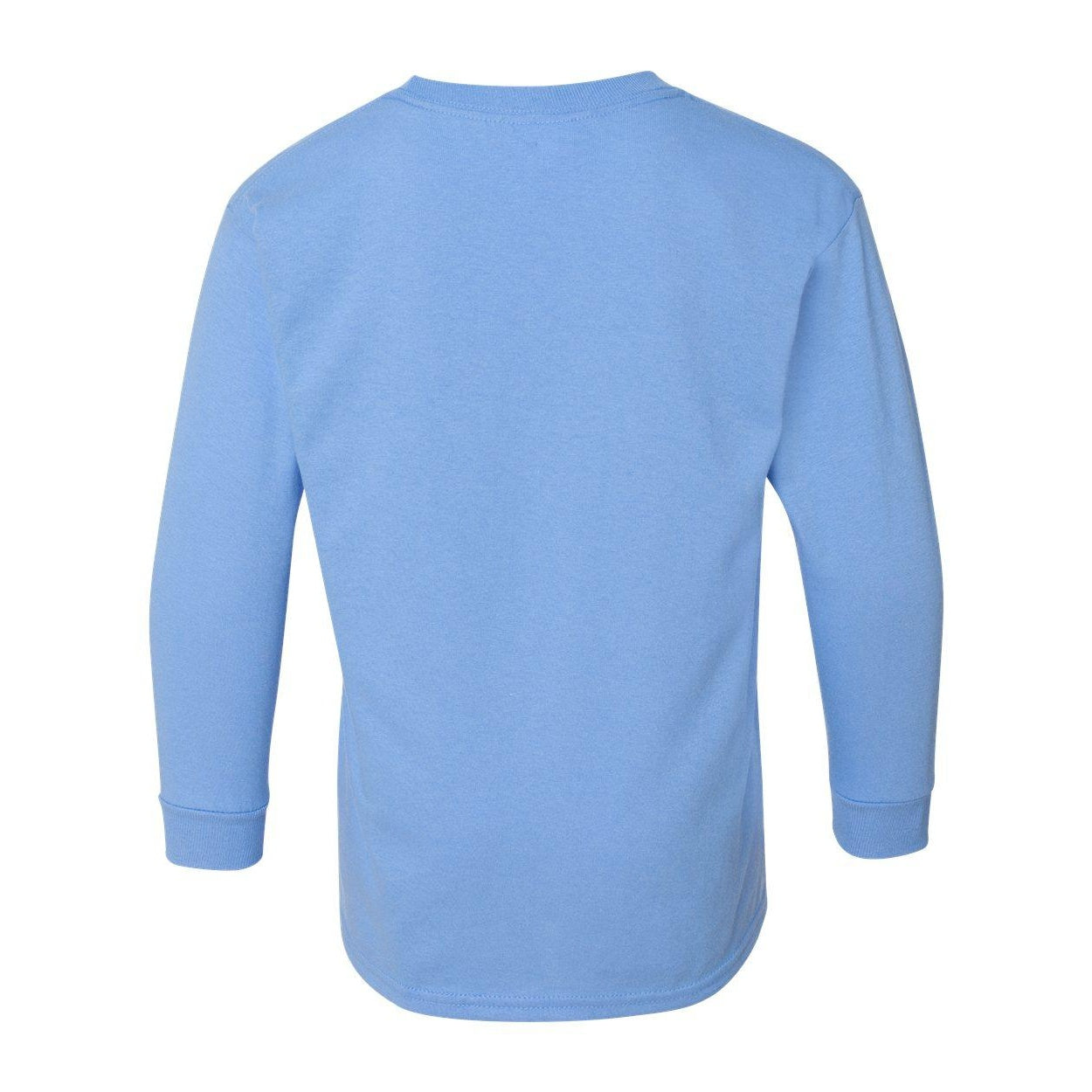 Carolina Blue - Back - Gildan Heavy Cotton Youth Long Sleeve T-Shirt