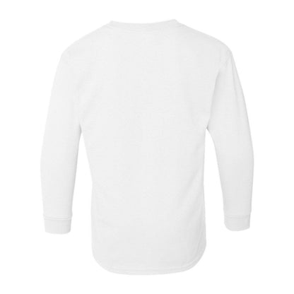White - Back - Gildan Heavy Cotton Youth Long Sleeve T-Shirt