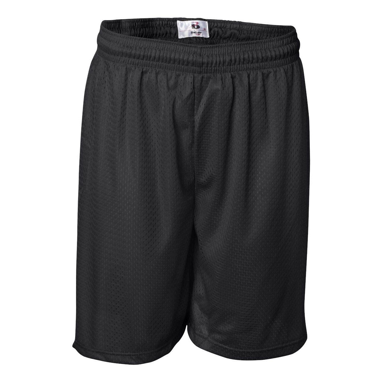 Black - Front - Badger Pro Mesh 7 Shorts