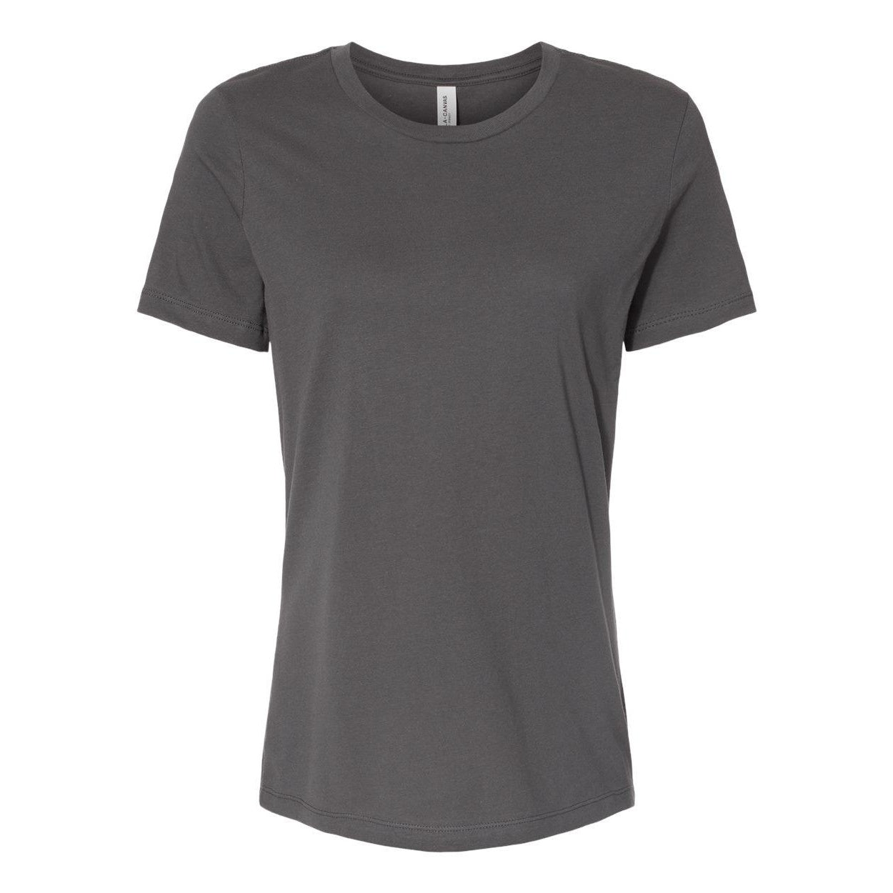 Asphalt - Front - BELLA + CANVAS Womens Relaxed Jersey Tee