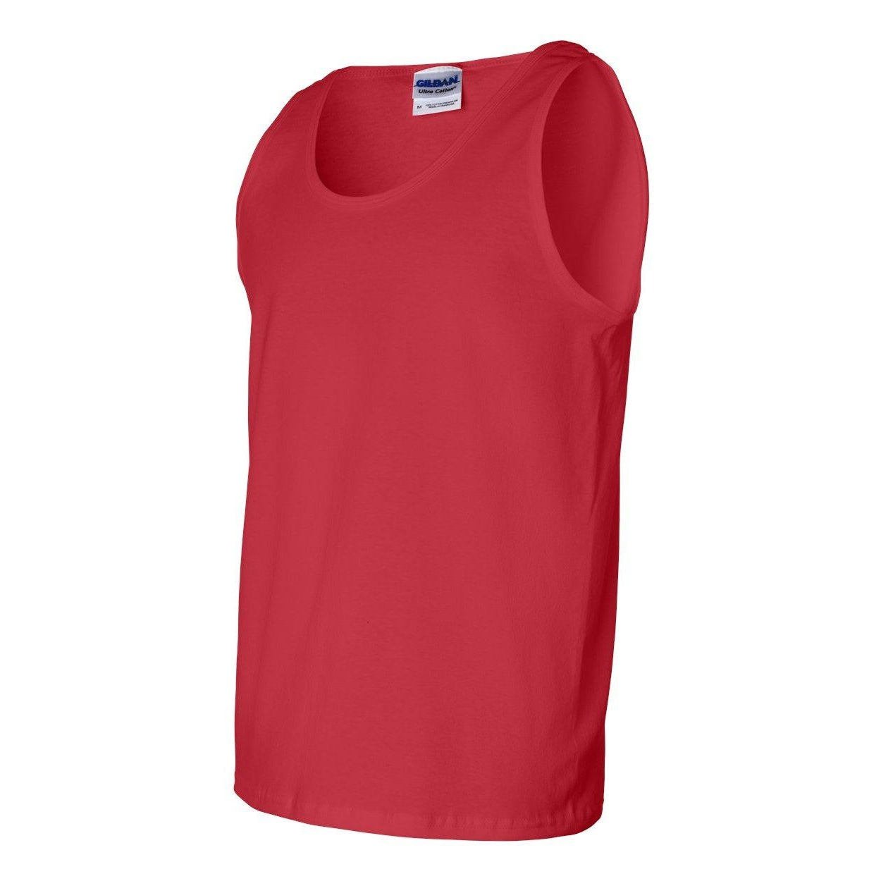 Red - Side - Gildan Ultra Cotton Tank Top