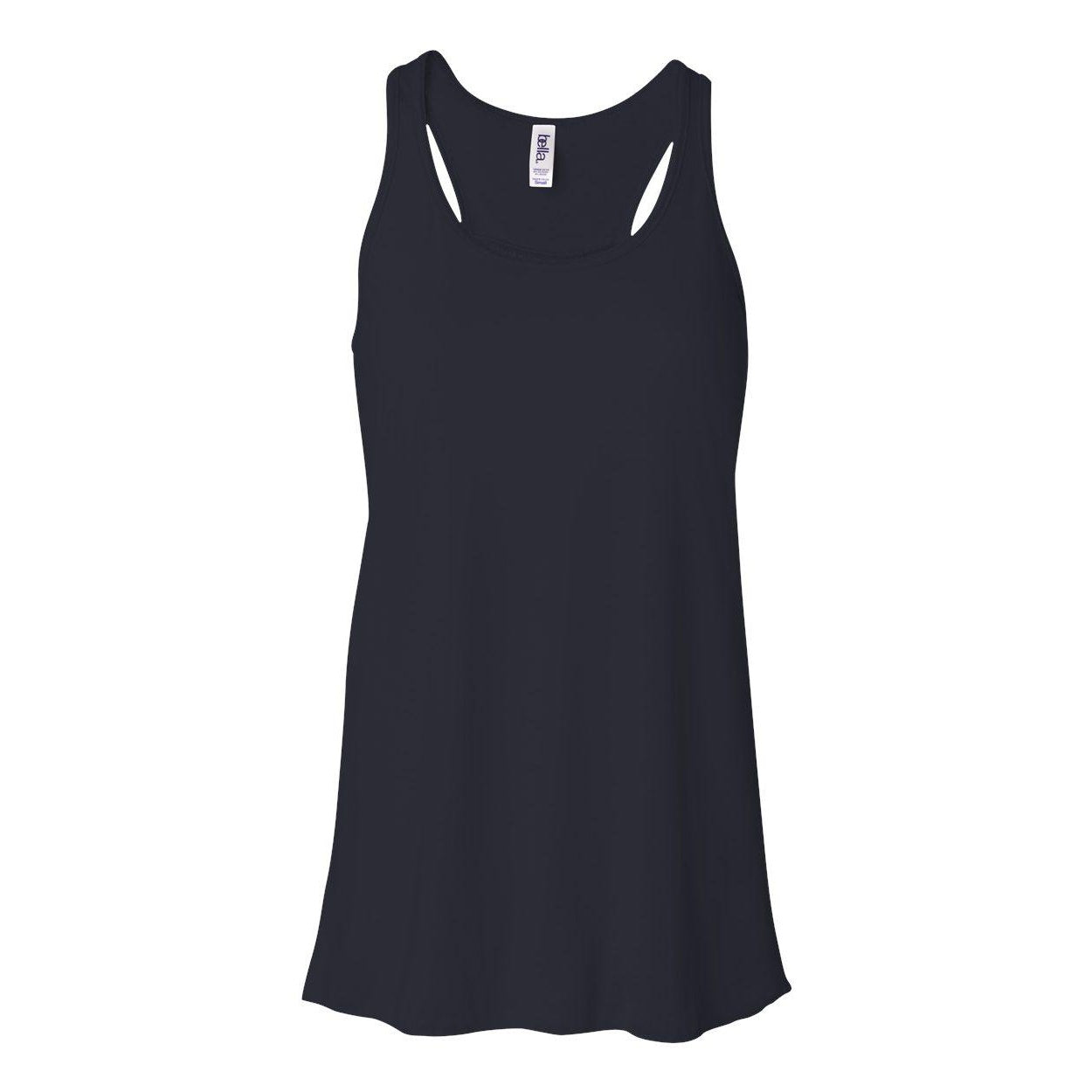 Midnight - Front - BELLA + CANVAS Women's Flowy Racerback Tank