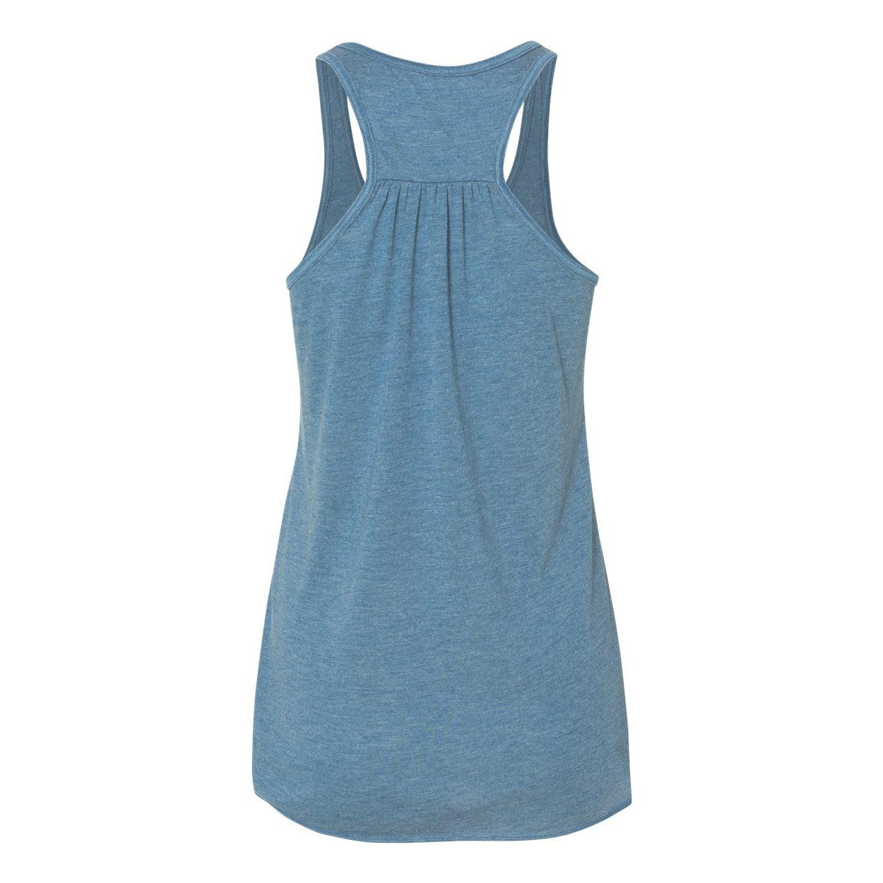 Heather Deep Teal - Back - BELLA + CANVAS Women's Flowy Racerback Tank