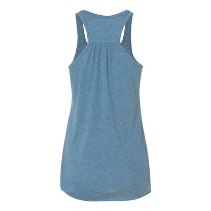 Heather Deep Teal - Back - BELLA + CANVAS Women's Flowy Racerback Tank