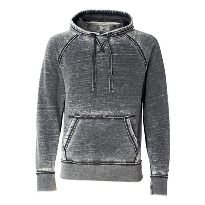 Dark Smoke - Front - J. America Vintage Zen Fleece Hooded Sweatshirt