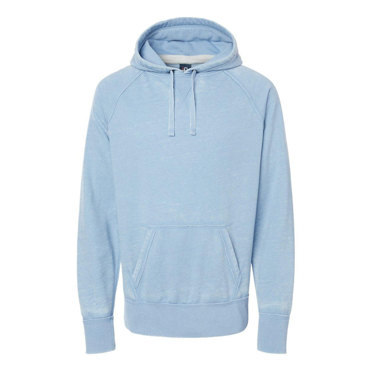 Chambray - Front - J. America Vintage Zen Fleece Hooded Sweatshirt