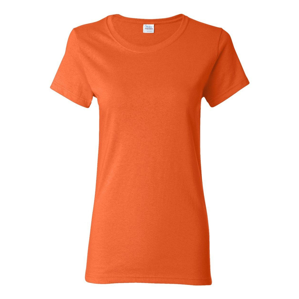 Orange - Front - Gildan Heavy Cotton Womens T-Shirt