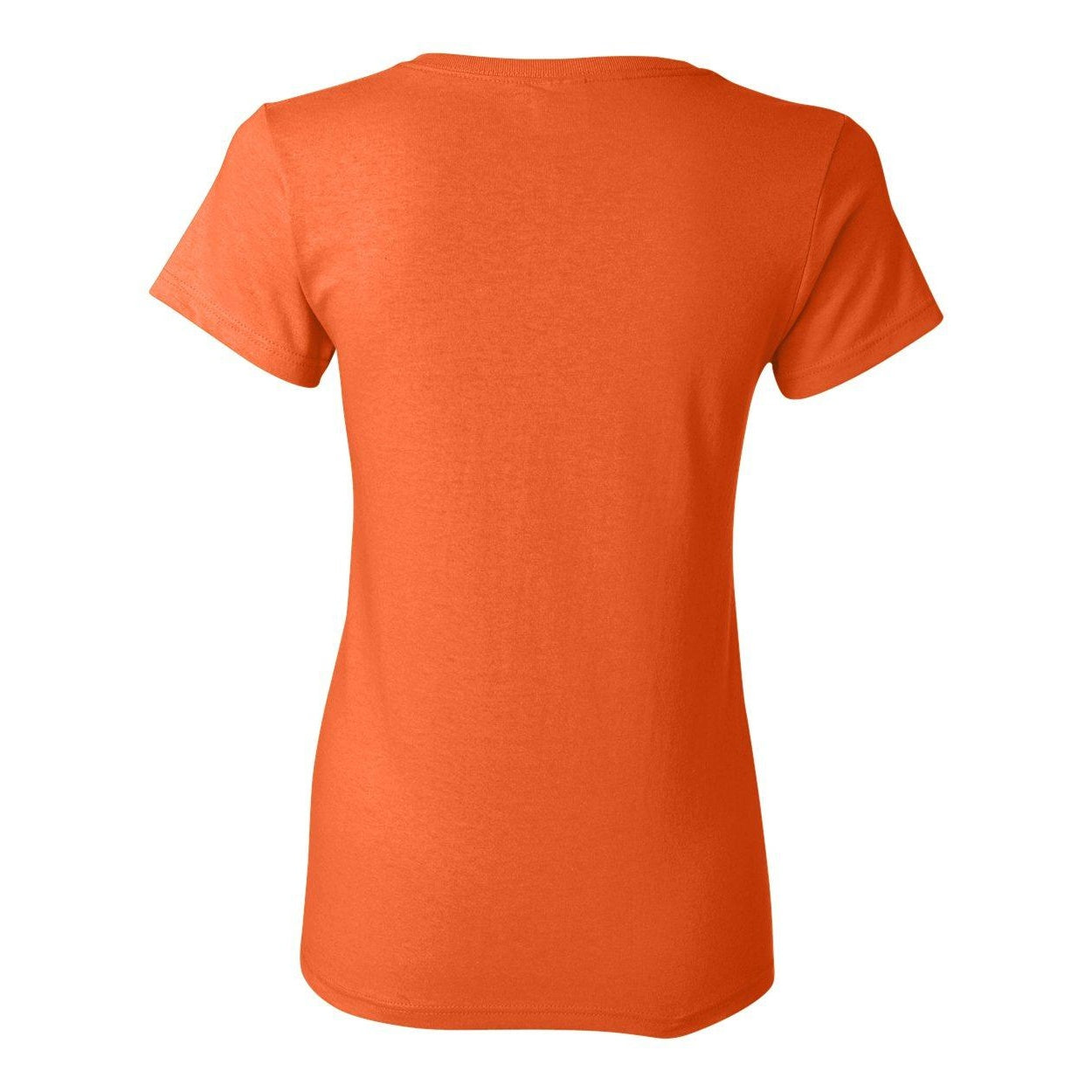 Orange - Back - Gildan Heavy Cotton Womens T-Shirt