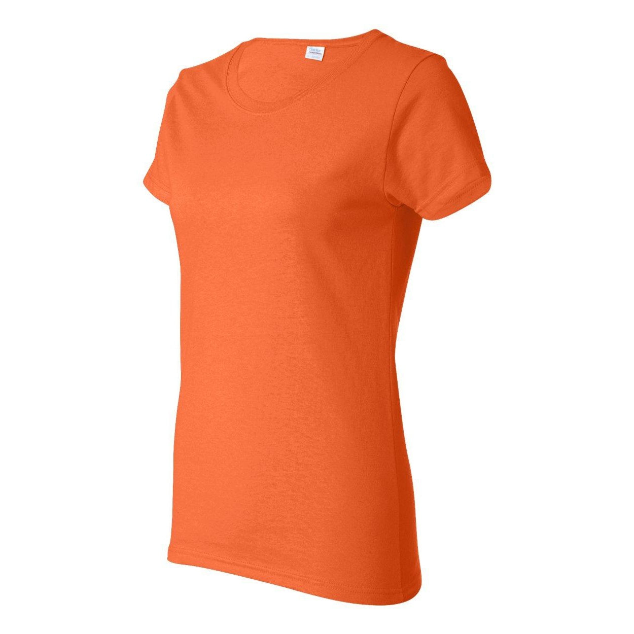 Orange - Side - Gildan Heavy Cotton Womens T-Shirt