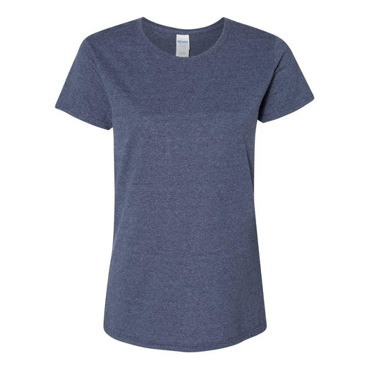 Heather Navy - Front - Gildan Heavy Cotton Womens T-Shirt