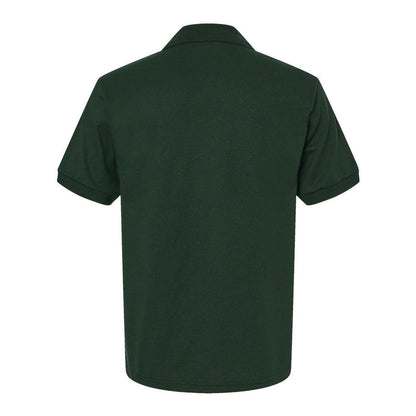 Forest Green - Back - Gildan DryBlend Jersey Polo