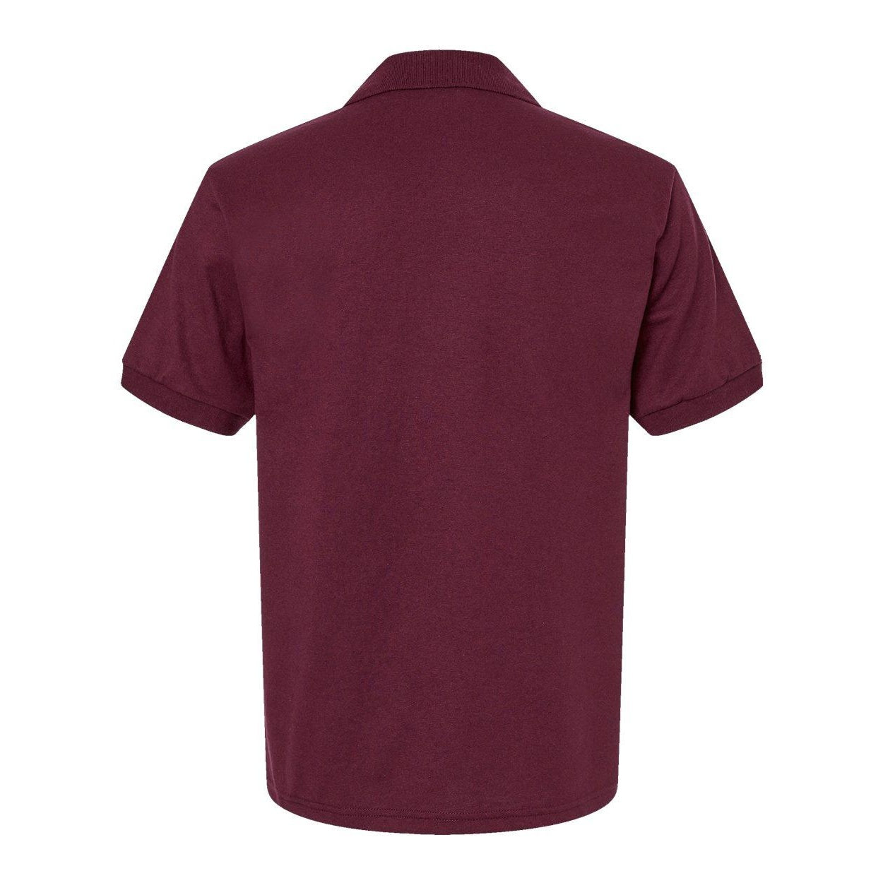 Maroon - Back - Gildan DryBlend Jersey Polo