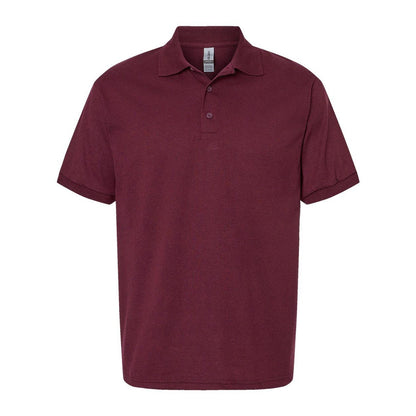 Maroon - Front - Gildan DryBlend Jersey Polo