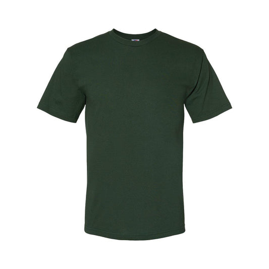 Hunter Green - Front - Bayside USA-Made 100% Cotton T-Shirt