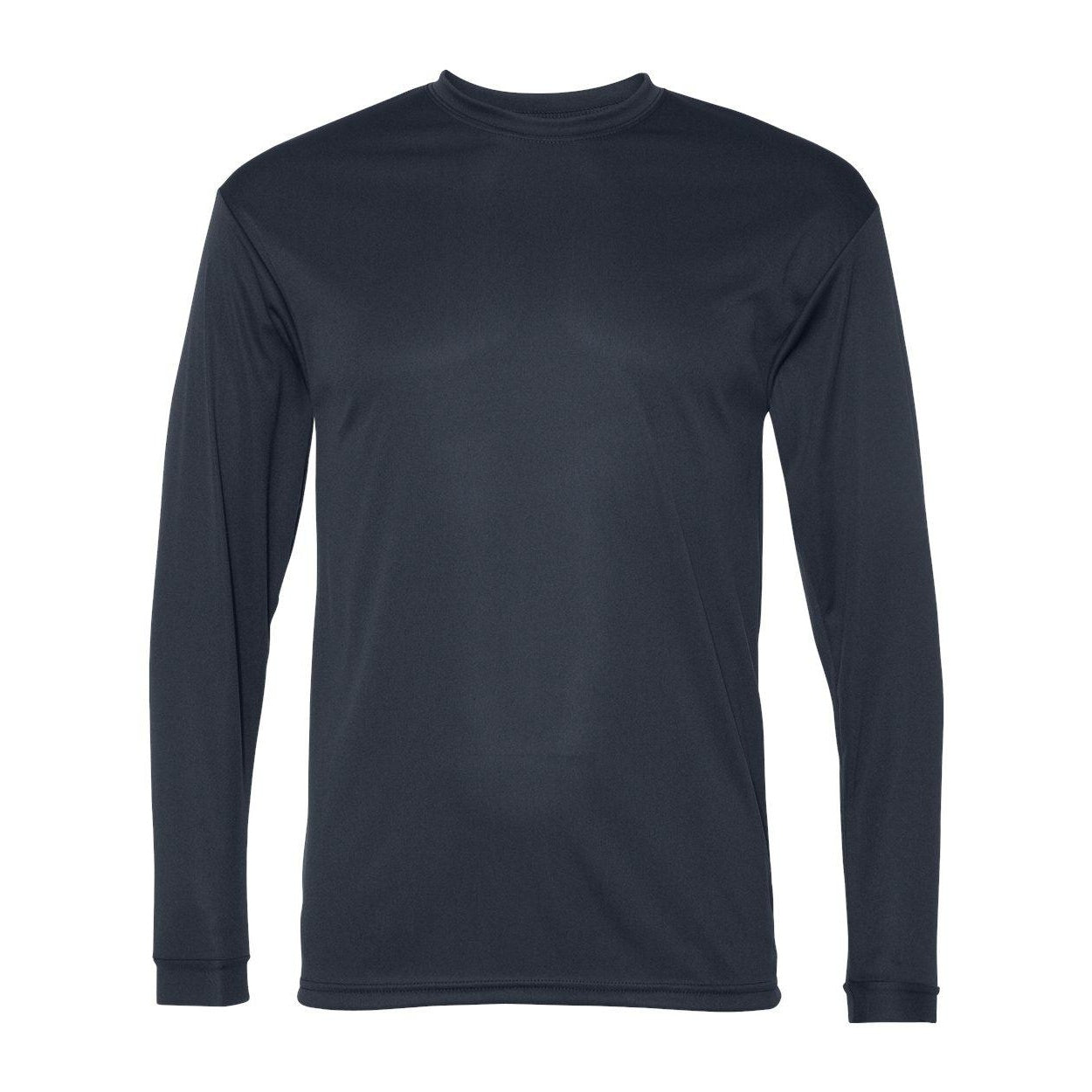 Navy - Front - C2 Sport Performance Long Sleeve T-Shirt