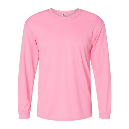 Pink - Front - C2 Sport Performance Long Sleeve T-Shirt