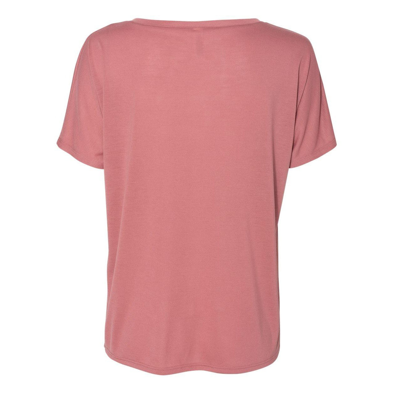 Mauve - Back - BELLA + CANVAS Womens Slouchy V-Neck Tee